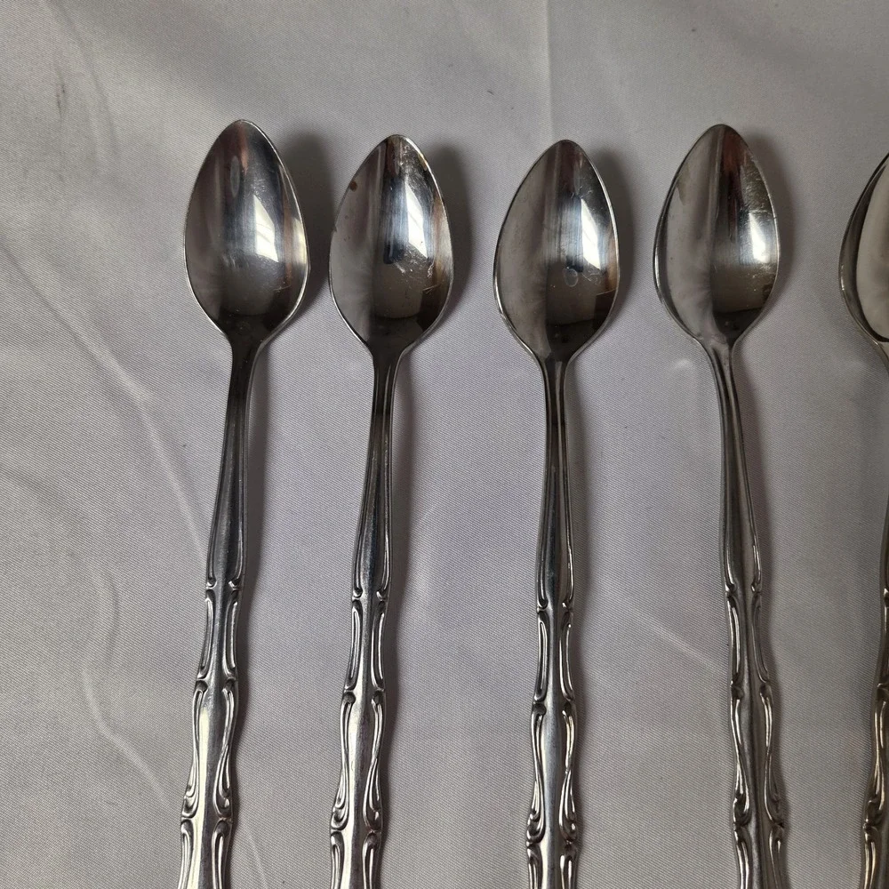 Onieda Colonial Mood Northland Stainless Ice Tea Spoons‎ Vintage Replacement